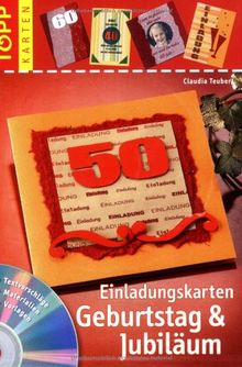 Einladungskarten Geburtstag & Jubiläum: Mit Karten-Druckstudio auf CD-ROM