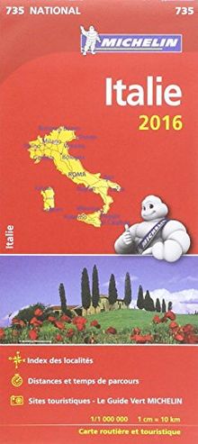 Carte Italie 2016 Michelin