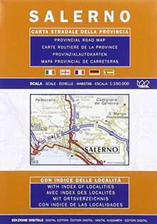 Salerno Provincial Road Map (1:150, 000)