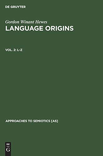 L–Z (Approaches to Semiotics [AS], 44)