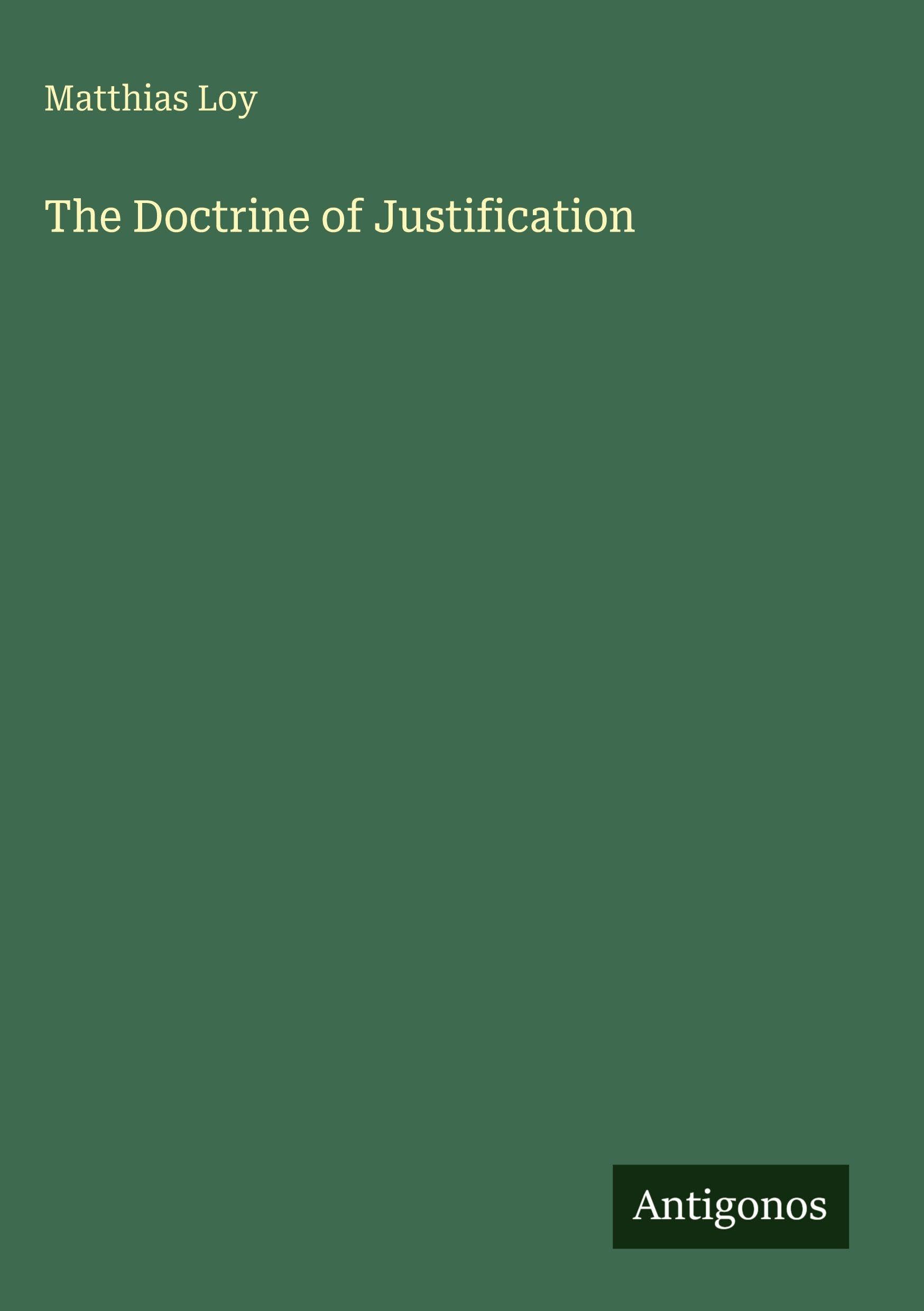 The Doctrine of Justification