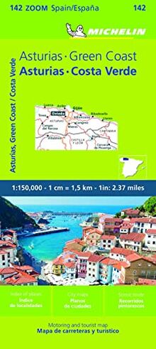 Michelin Asturias, Costa Verde: Straßen- und Tourismuskarte 1:500.000 (MICHELIN Zoomkarten)