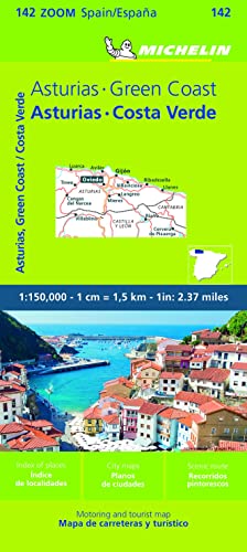 Michelin Asturias, Costa Verde: Straßen- und Tourismuskarte 1:500.000 (MICHELIN Zoomkarten)