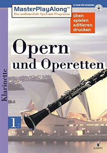 MasterPlayAlong, Opern und Operetten 1, CD-ROMs : Klarinette, 1 CD-ROM Für Windows 95/98