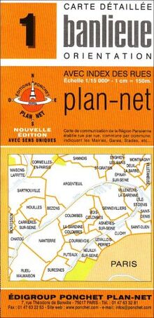 Plan de ville : Paris, Nord-Ouest, N° 1 von Cartes Ponchet | Buch | Zustand sehr gut