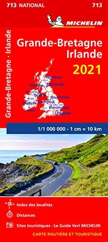 Carte Michelin Grande-Bretagne, Irlande 2021