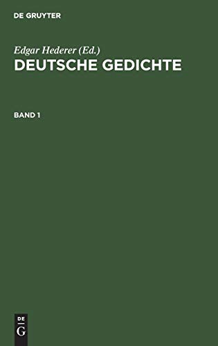 Deutsche Gedichte. Band 1