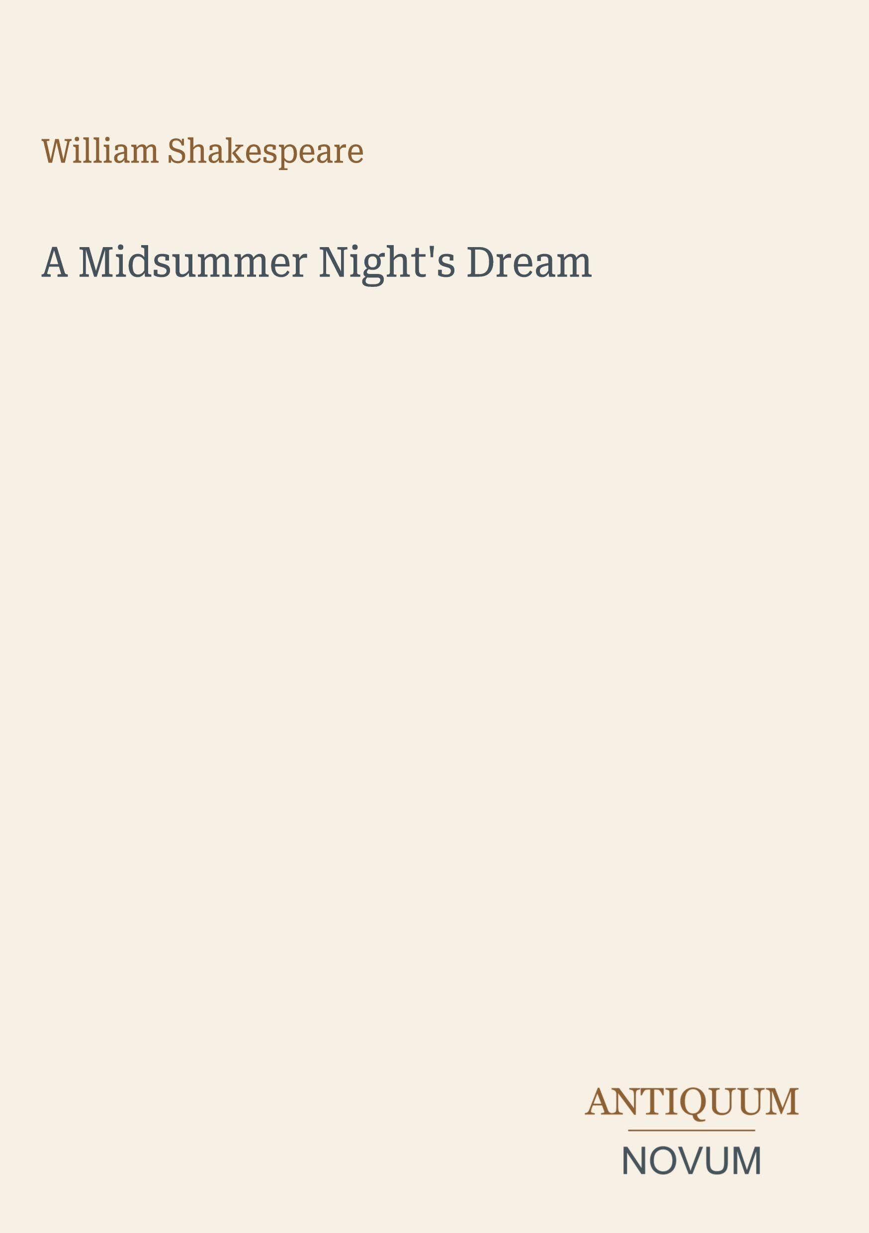 A Midsummer Night's Dream