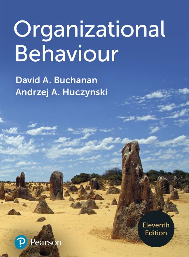 David Buchanan Organizational Behaviour