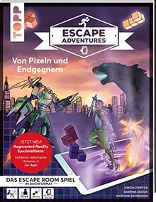 Escape Adventures AR – Augmented Reality. Von Pixeln und Endgegnern: Das ultimative Escape-Room-Erlebnis mit spannenden Augmented-Reality-Rätseln für ... Mittel. 120 Minuten Spielzeit