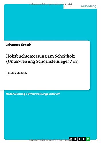 Holzfeuchtemessung am Scheitholz (Unterweisung Schornsteinfeger / in): 4-Stufen-Methode