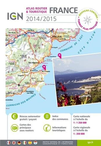 Atlas routier & touristique France, 2014-2015 : 1:250.000