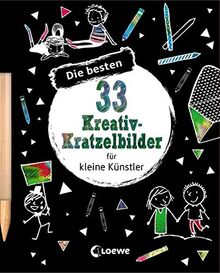 Die besten 33 Kreativ-Kratzelbilder für kleine Künstler: Kritz-Kratz-Beschäftigung für Mädchen und Jungen ab 5 Jahre