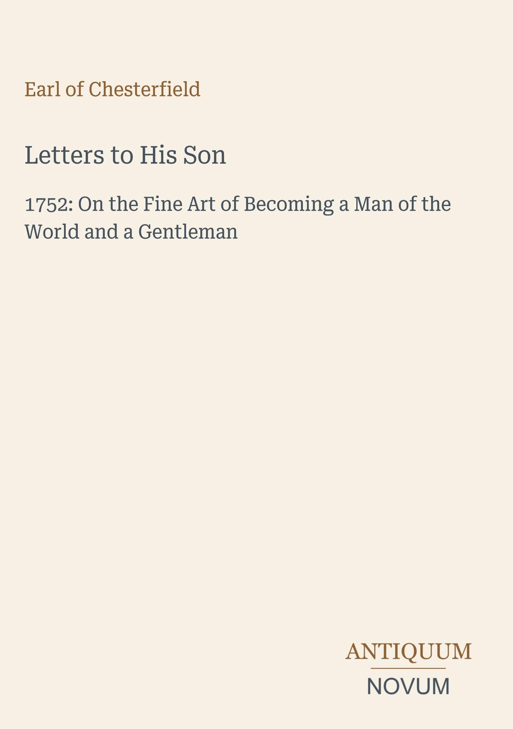 Letters to His Son