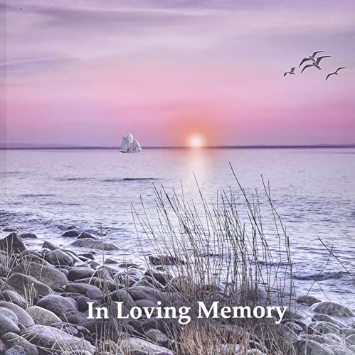 Funeral Guest Book, In Loving Memory, Memorial Guest Book, Condolence Book, Remembrance Book for Funerals or Wake, Memorial Service Guest Book: HARDCOVER. A lasting keepsake for the family.