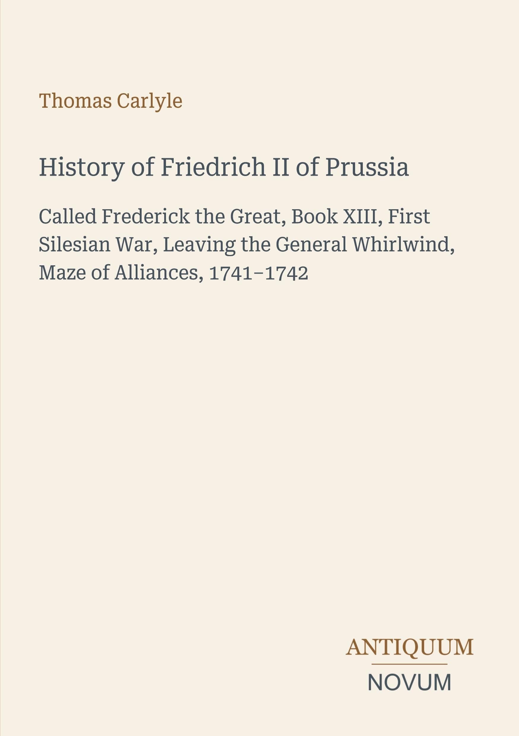 History of Friedrich II of Prussia