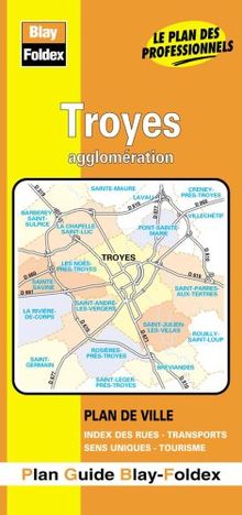 Plan de ville : Troyes (avec un index)