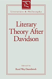 Literary Theory After Davidson (Literature & Philosophy)