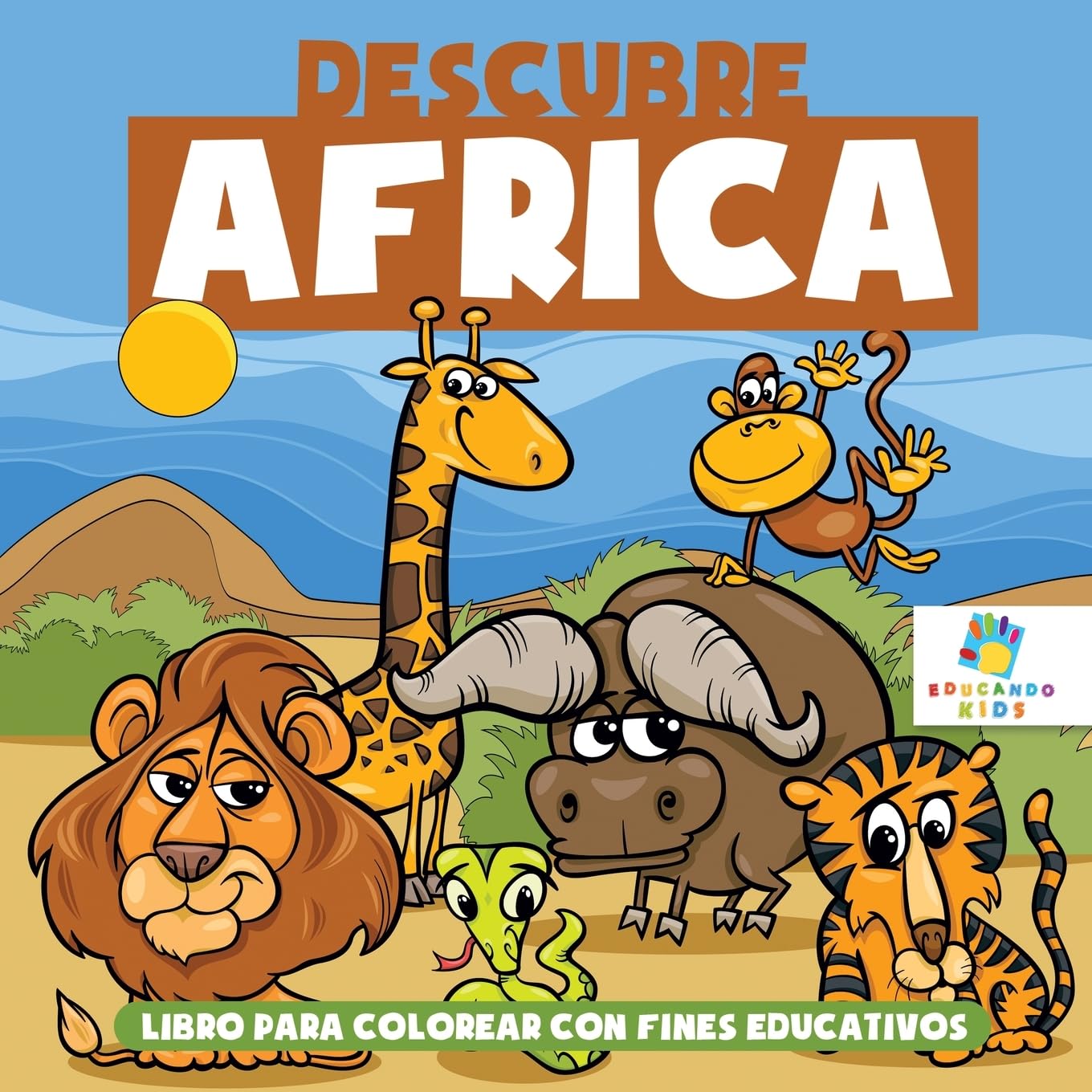 Descubre África: Libro Para Colorear con Fines Educativos