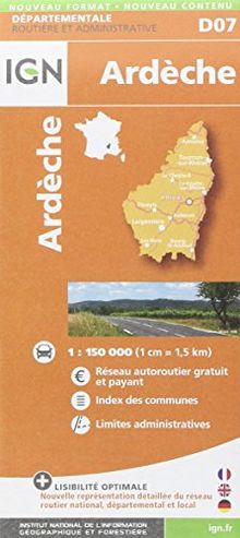 Ardeche: IGN721207 (Departement Maps)
