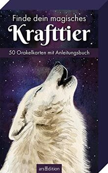 Finde dein magisches Krafttier: 50 Orakelkarten mit Anleitungsbuch | Wunderschön iIllustrierte, spirituelle Krafttierkarten