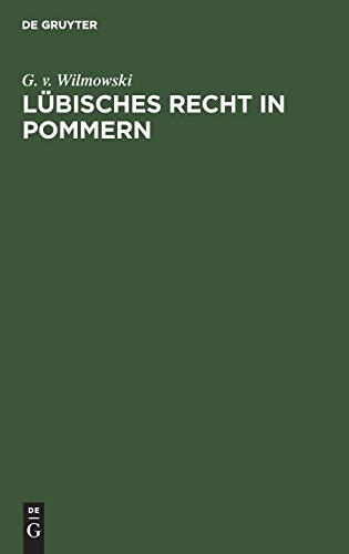 Lübisches Recht in Pommern