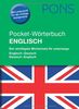 PONS Pocket-Wörterbuch Englisch: Der wichtigste Wortschatz für unterwegs. Englisch-Deutsch/Deutsch-Englisch