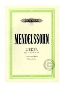 Lieder: für Gemischter Chor (4-st.) / Chorpartitur