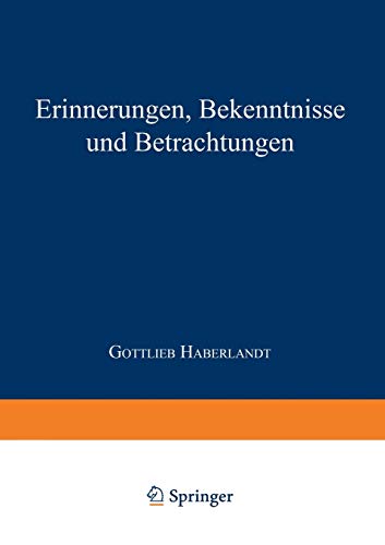Erinnerungen Bekenntnisse und Betrachtungen