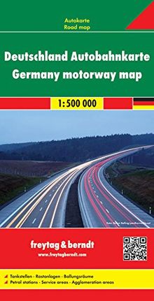 Freytag Berndt Autokarten, Deutschland Autobahnkarte - Maßstab 1:500.000