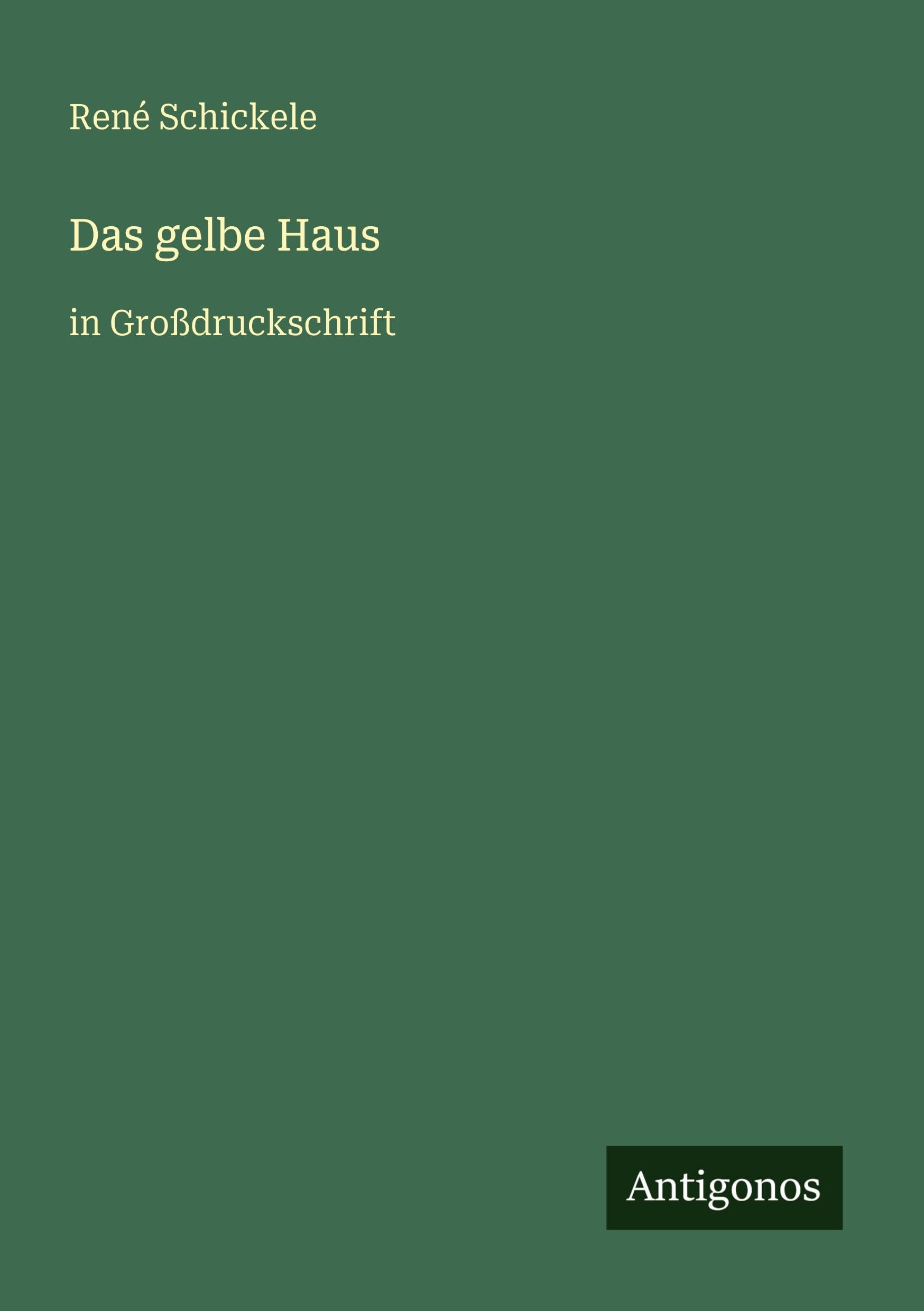 Das gelbe Haus: in Großdruckschrift