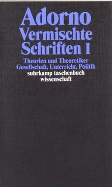 Gesammelte Schriften in 20 Bänden: Band 20: Vermischte Schriften. (2 Bde.): 2 Bände. (suhrkamp taschenbuch wissenschaft)