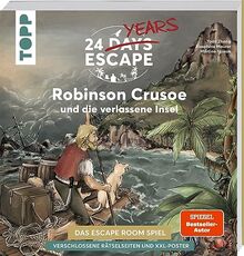 24 DAYS ESCAPE – Der Escape Room Adventskalender: Daniel Defoes Robinson Crusoe und die verlassene Insel: Verschlossene Rätselseiten & XXL-Poster. Das beliebte Escape Game mit versteckten Geheimnissen