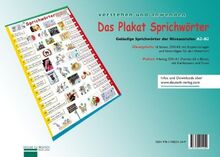 Plakat Sprichwörter: Geläufige Sprichwörter der Niveaustufen A2-B2. Übungsheft und Plakat: Plakat Sprichworter (Miscelaneous)