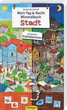 Mein Tag & Nacht Wimmelbuch Stadt