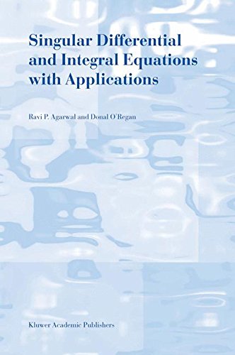 Singular Differential and Integral Equations with Applications