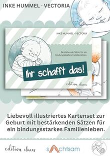 Kartenset "Ihr schafft das!": Bestärkende Sätze für ein bindungsstarkes Familienleben