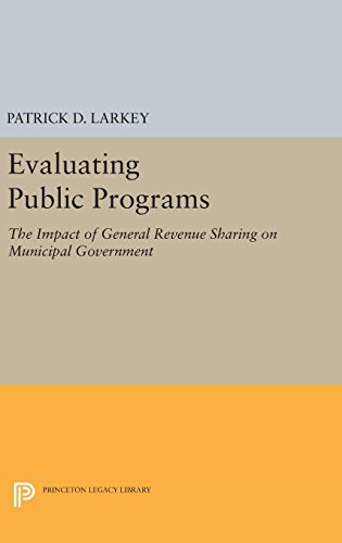 Evaluating Public Programs: The Impact of General Revenue Sharing on Municipal Government (Princeton Legacy Library)