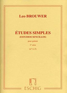 Etudes simples Volume 1 (Nos1-5) - Guitare