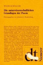 Die naturwissenschaftlichen Grundlagen der Poesie. Prolegomena einer realistischen Ästhetik