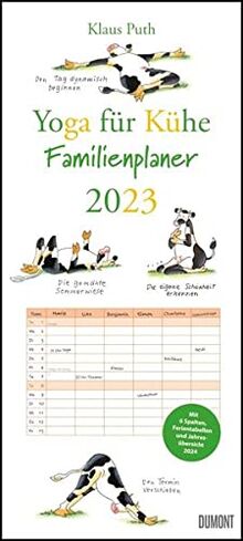 Yoga für Kühe Familienplaner 2023 – Wandkalender – Familien-Kalender mit 6 Spalten – Format 22 x 49,5 cm von DuMont | Buch | Zustand sehr gut