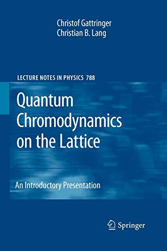 Quantum Chromodynamics on the Lattice: An Introductory Presentation (Lecture Notes in Physics, Band 788)