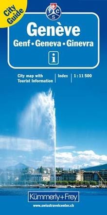 Genève City Map TCS: 1:11500 incl. City Guide + Index