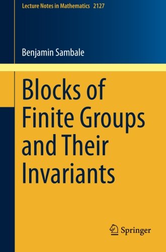 Blocks of Finite Groups and Their Invariants (Lecture Notes in Mathematics)