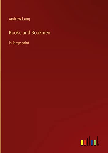 Books and Bookmen: in large print