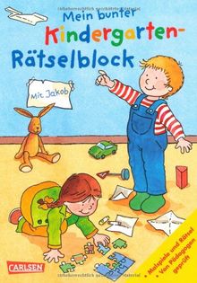 Mein bunter Kindergarten-Rätselblock: mit Jakob