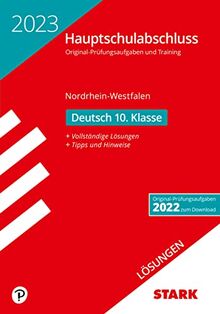 STARK Lösungen zu Original-Prüfungen und Training - Hauptschulabschluss 2023 - Deutsch - NRW (STARK-Verlag - Abschlussprüfungen) von Stark Verlag | Buch | Zustand sehr gut