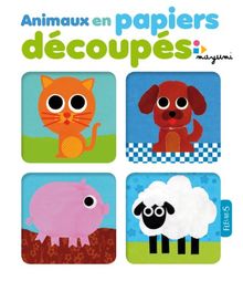 Animaux en papiers découpés