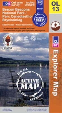 Brecon Beacons National Park - Eastern Area/Parc Cenedlaethol Bannau Brycheiniog - Ardal Ddwyreiniol (OS Explorer Map Active)