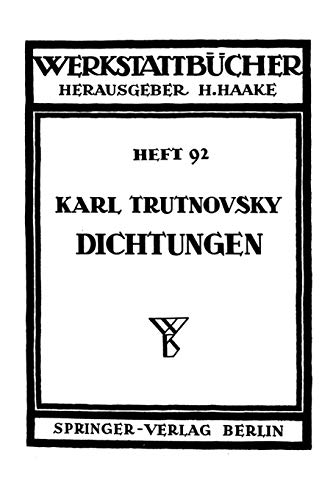 Dichtungen (Werkstattbücher, 92, Band 92)